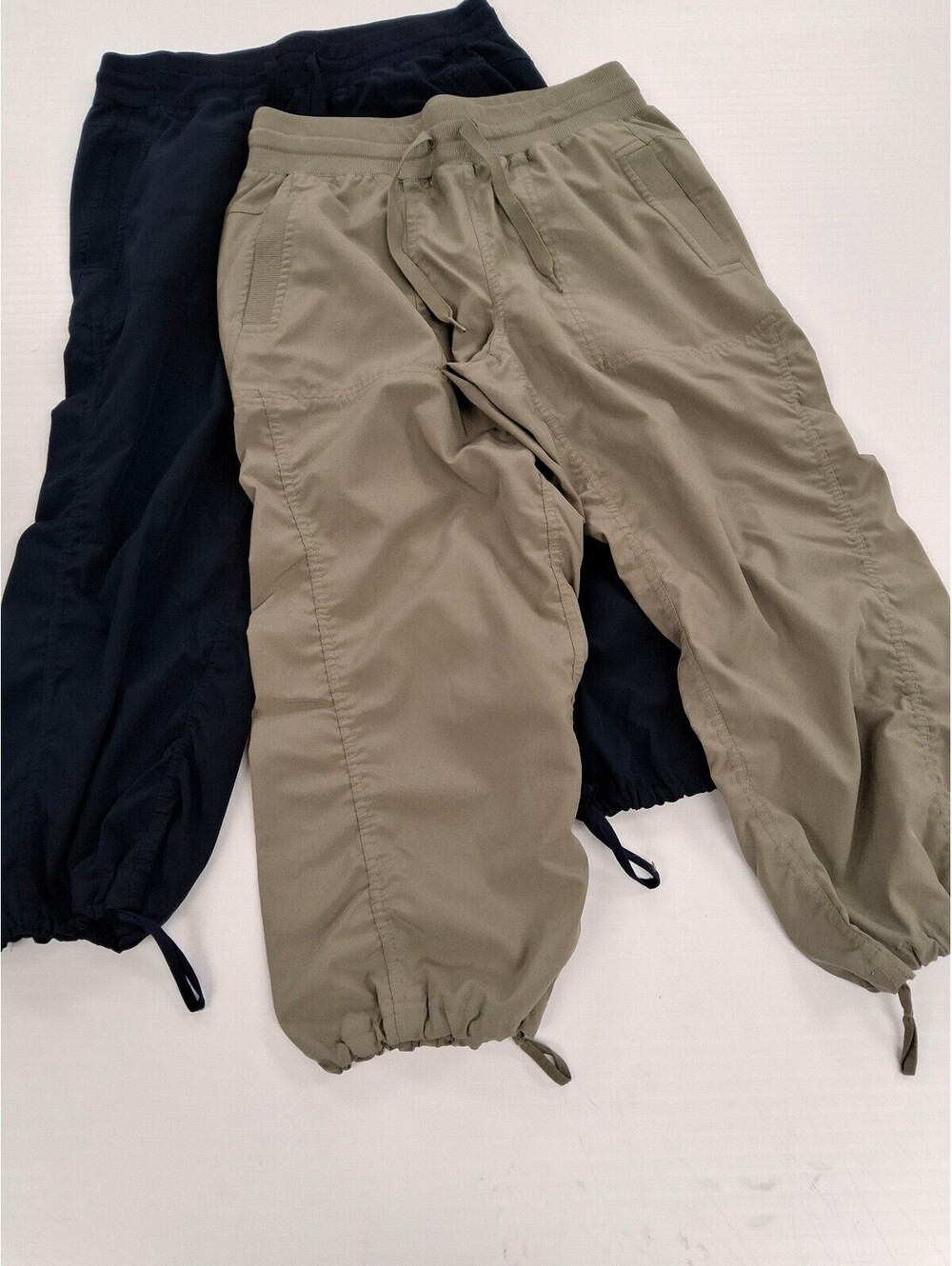 RBX Womens Jogger capris 2-Pack - Blue & Olive, size small